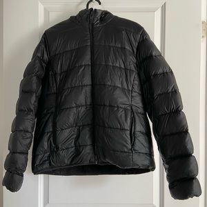 TNA winter puffer jacket from Aritzia